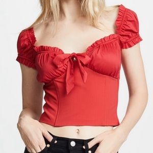 Red I Am Gia top!